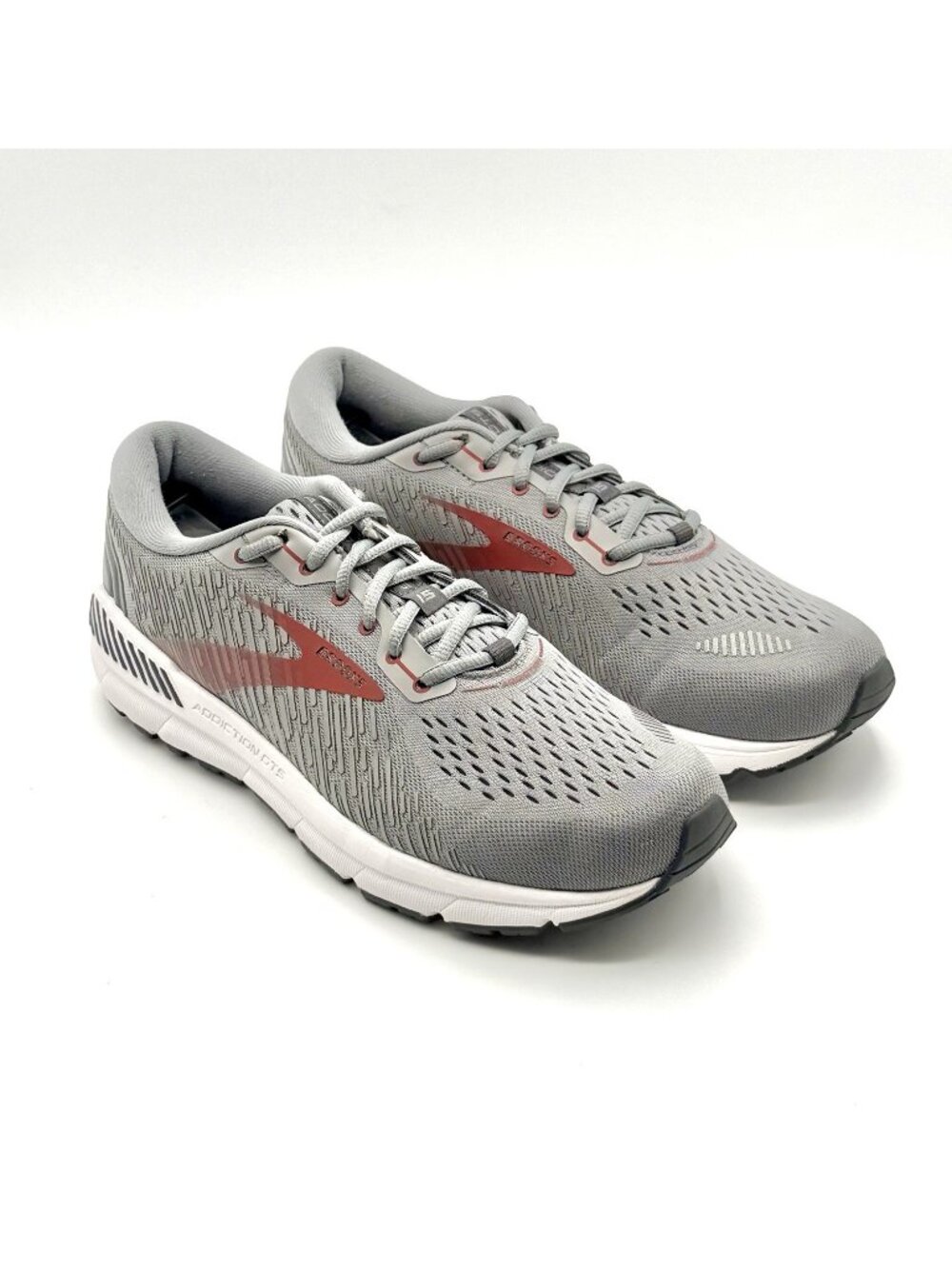 Brooks Addiction GTS 15 Mens Sz 10B (Narrow) Grey Running/Walking Shoes VGC